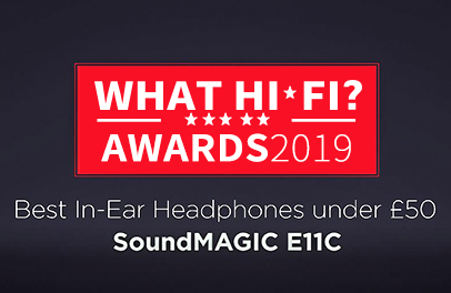 SoundMAGIC E11C: 被《What Hi-Fi》评为50英镑以下最佳入耳式耳机